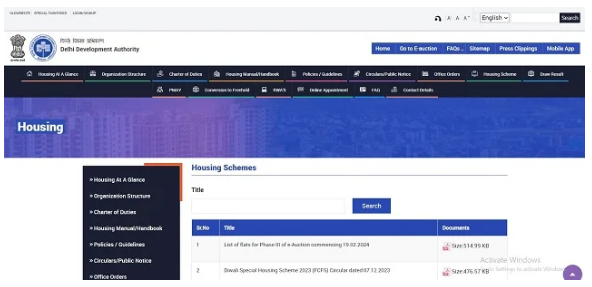 DDA Housing Portal